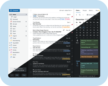 Fastmail's Dark mode 